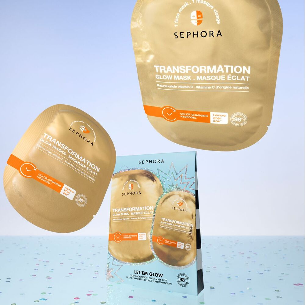 TRANSFORMATION GLOW MASKS DUO (SET DE MASCARILLAS FACIALES)